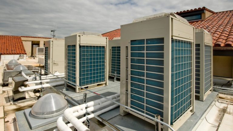 hvac units installed at residential property rooftop miramar fl